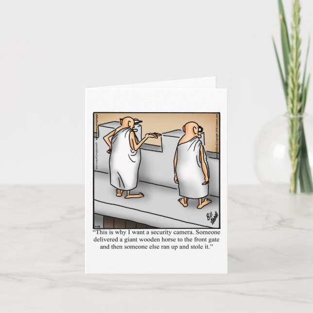 Funny Behaltend in Touch Grußkarte Karte (Vorderseite)