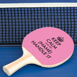 Funny behielt Ruhe und handhaben es pink Tischtenn Tischtennis Schläger