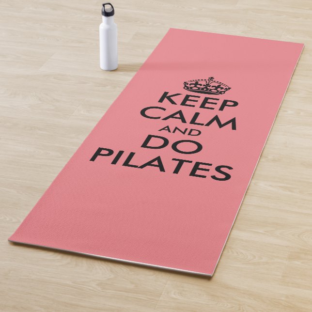 Funny behielt Ruhe und pilzt Korallenpink Yoga Mat Yogamatte (Beispiel)