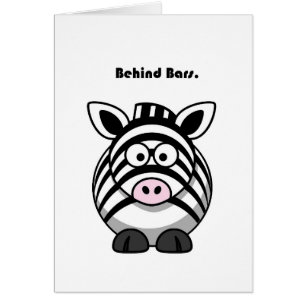 Funny Behind Bars Zebra Süße Tier Cartoon