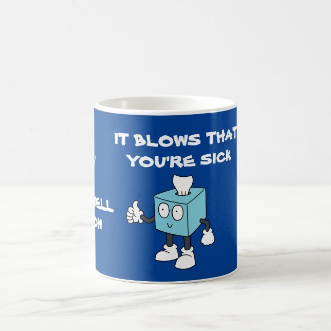 FUNNY BEKOMMEN GUT BALD GEWEBE BOX KAFFEE TASSE (Mittel)