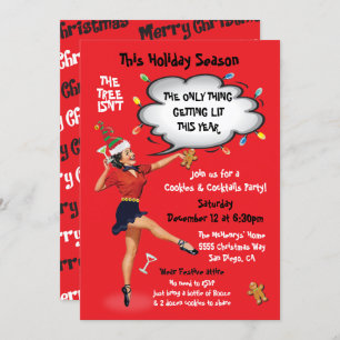 Funny Bekommt lit Cookies und Cocktails Party Einladung