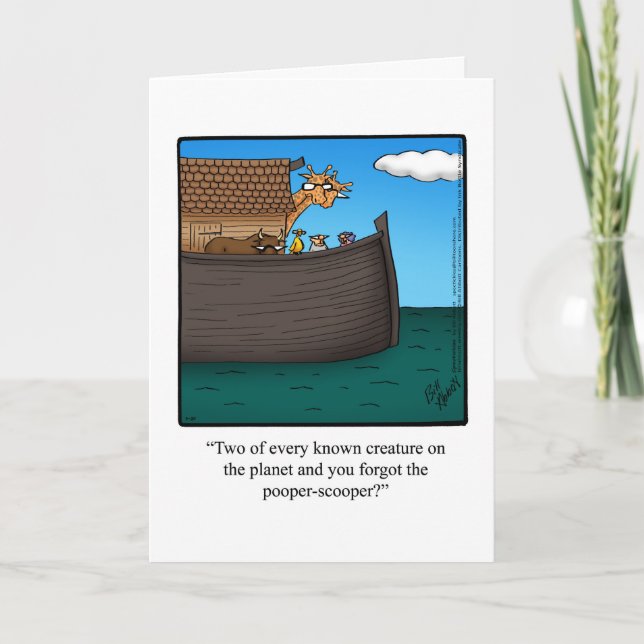 Funny Belated Birthday Card Karte (Vorderseite)