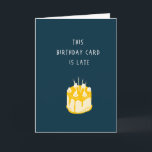 Funny Belated Birthday Card - Kein Geld Karte<br><div class="desc">Beliebte Geburtskarte. "Diese Geburtstagskarte verspätet" Inside: Es ist auch kein Geld drin. Das ist einfach nicht dein Tag</div>