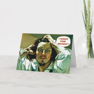 Funny Belated Geburtstag Karte