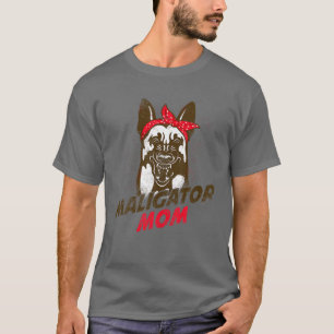 Funny Belgisch Malinois Maligator Mama K-9 Police T-Shirt