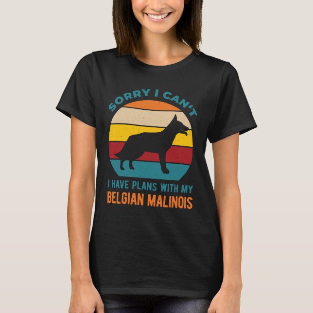 Funny Belgisch Malinois T-Shirt (Vorderseite)