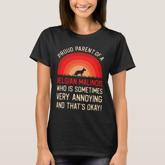 Funny Belgisch Malinois T-Shirt (Vorderseite)