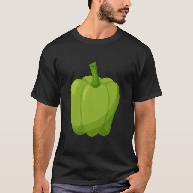 Funny Bell Pfeffer Grünes FruehHalloween Kostüm T-Shirt (Vorderseite)