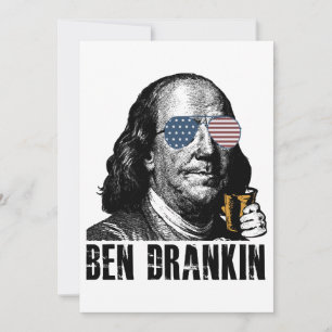 Funny Ben Dranking, feiern wir die Freude am Einladung
