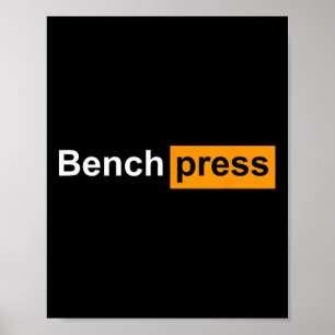Funny Bench Press Gym Powerlift Bodybuilding Sp Poster