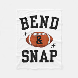 Funny Bend und schläfchen Football Game Day Niedli Fleecedecke