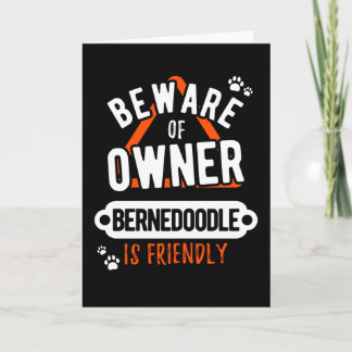 Funny Berne Doodle Dog Geschenk Karte