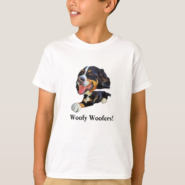 Funny Bernese Mountain Dog Boys T - Shirt (Vorderseite)