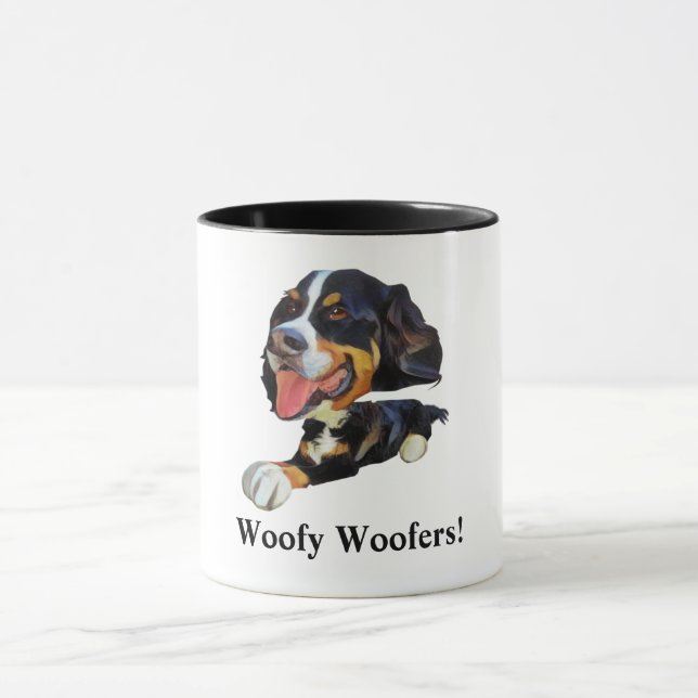 Funny Bernese Mountain Hund Tasse (Zentrum)
