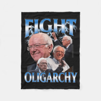 Funny Bernie Sanders Shirt kämpft Oligarchie Fleecedecke