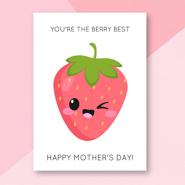 Funny Berry Best Mother's Day Card Karte (Von Creator hochgeladen)