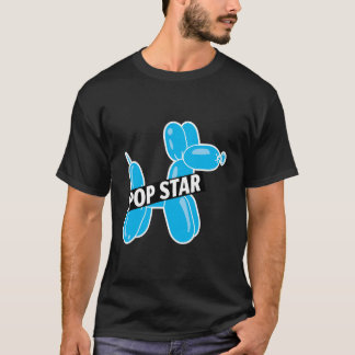 Funny Beruflich Balloon Twister Blue Pop Star D T-Shirt