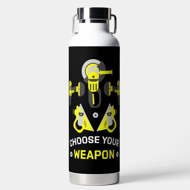 Funny Beruflich Builder Geschenke Trinkflasche (Vorderseite)