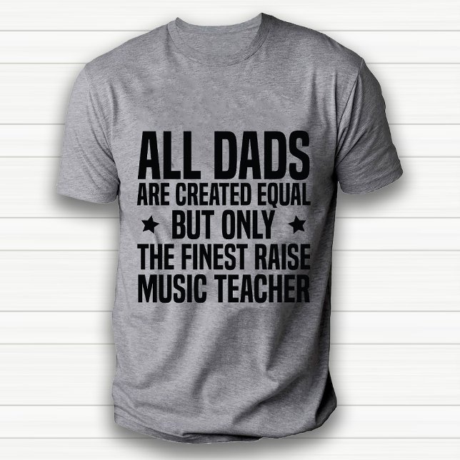 Funny beruflich Music Teacher Vater White T-Shirt (Funny professional Music Teacher Dad White T-Shirt)