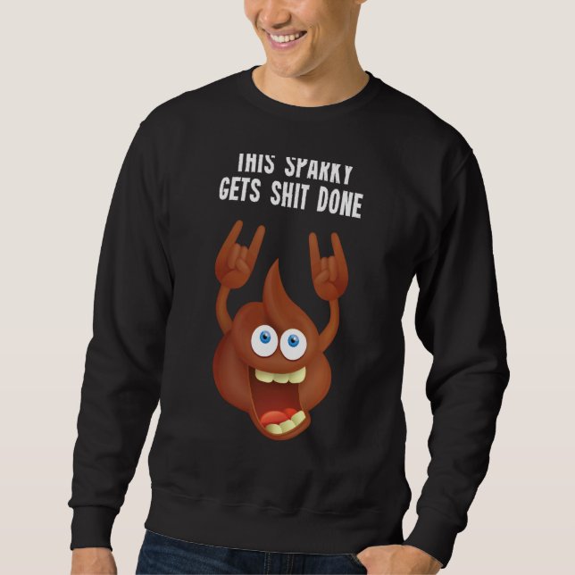 Funny Beruflich Sparky Electrician Constructiation Sweatshirt (Vorderseite)
