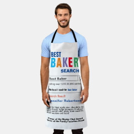 Funny Best Baker Suche Schürze