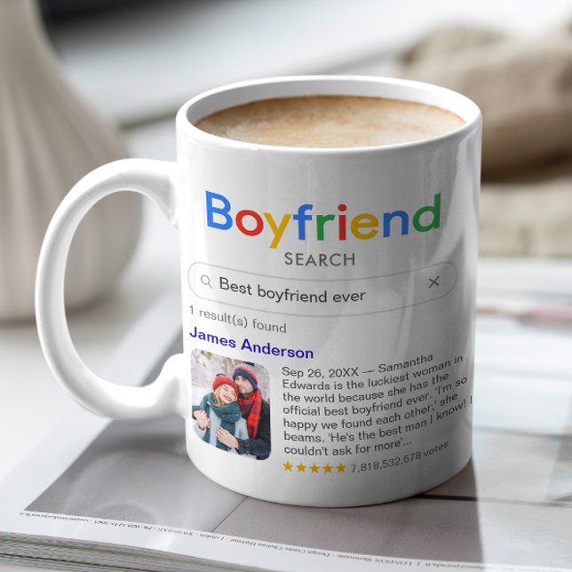 Funny Best Boyfriend Ever Search Ergebnis mit Foto Kaffeetasse (Von Creator hochgeladen)
