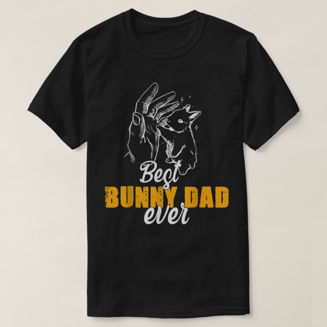 Funny Best Bunny Vater je Rabbit Eigentümer Vater  T-Shirt (Design vorne)