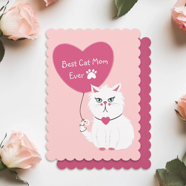 Funny Best Cat Mama je Muttertag Feiertagskarte (Von Creator hochgeladen)
