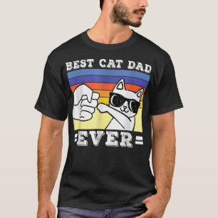 Funny Best Cat Vater je Cat Daddy Vatertag  T-Shirt