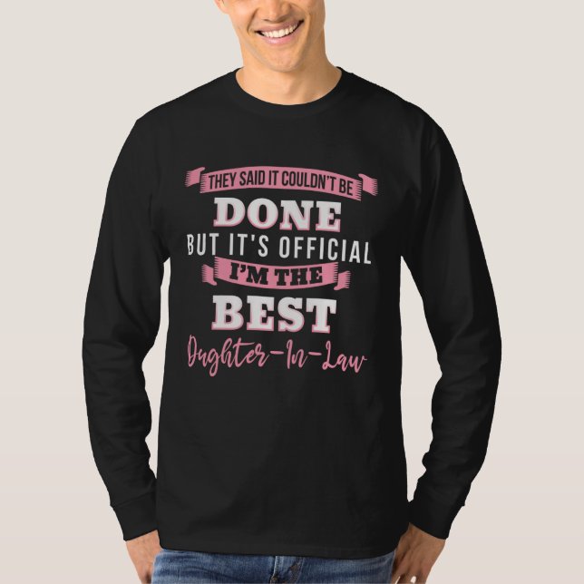 Funny Best Daughter In Law T-Shirt (Vorderseite)