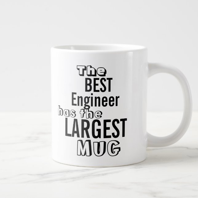 Funny Best ENGINEER Preisangebot für große Tasse (Rechts)