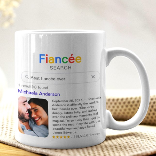 Funny Best Fiancée Ever Search Result With Photo Kaffeetasse (Von Creator hochgeladen)