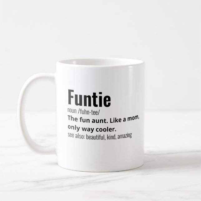 Funny Best Funtie Definition Kaffeetasse (Links)