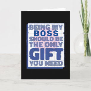 Funny Best Geschenk für Boss Karte