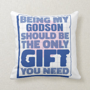 Funny Best Geschenk für Godson Geburtstag Weihnac Kissen