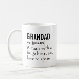 Funny Best Grandad Definition Geschenk für Großvat Kaffeetasse