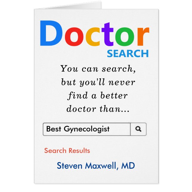 Funny Best Gynecologist Search (Vorne)