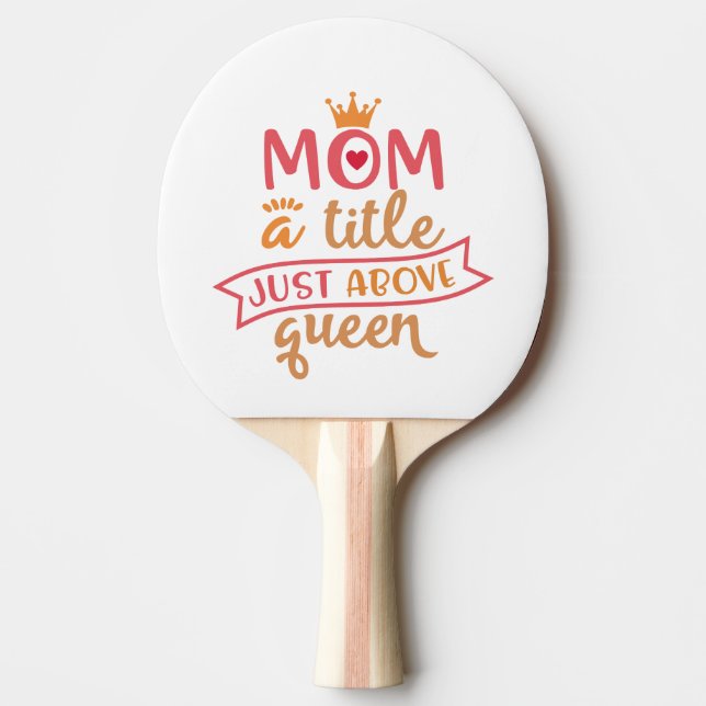 Funny Best Mama Design Idee für Mamas Tischtennis Schläger (Vorderseite)