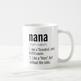 Funny Best Nana Grandad Definition für Großvater Kaffeetasse