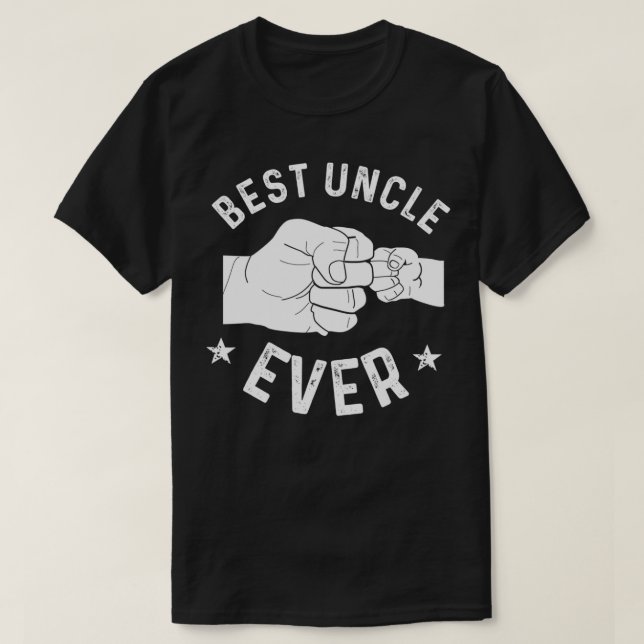 Funny Best Onkel Ever Fistbump Ugusweihnachtliche  T-Shirt (Design vorne)