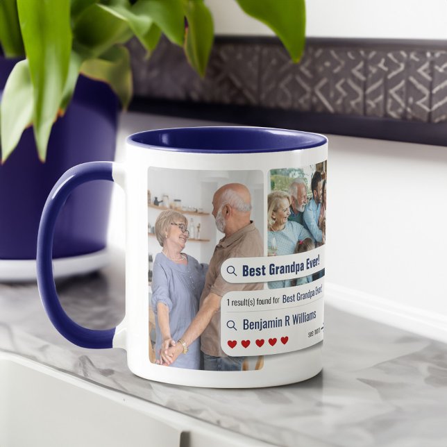 Funny Best Opa je Foto Suche Motor Ergebnis Tasse (Funny Best Grandpa Ever Photo Search Engine Result Mug)