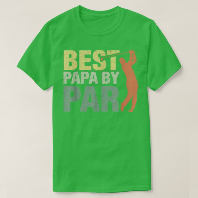 Funny Best Papa Par Vaterdage Golf Shirt Geschenk (Design vorne)