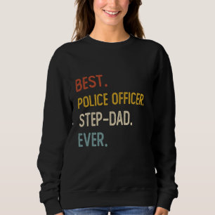 Funny Best Police Officer Step-Vater je Shirts Fet