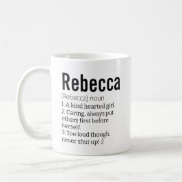 Funny Best Rebecca Definition LPA-Zwergfisch Kaffeetasse