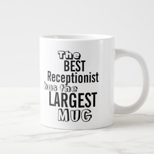 Funny Best RECEPTIONIST Preisangebot für große T Jumbo-Tasse