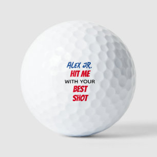 Funny best shot Zitat mit individuelle Name Golfbä Golfball