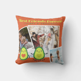 Funny BESTE FREUNDIN FOTO COLLAGE Geschenk Persona Kissen