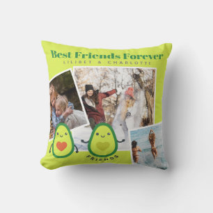 Funny BESTE FREUNDIN FOTO COLLAGE Geschenk Persona Kissen