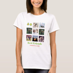 Funny BESTE FREUNDIN FOTO COLLAGE Geschenk Persona T-Shirt